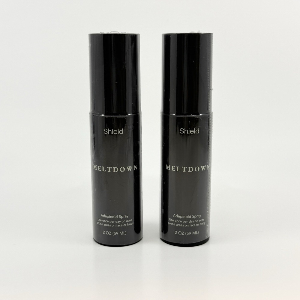 2 PACK Shield Meltdown Adapinoid Spray 2 oz Acne Scar Reducing Skincare Men's